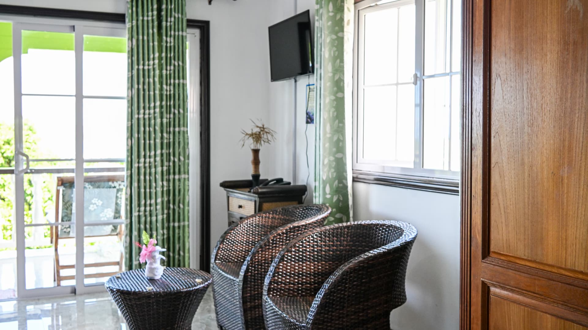 Family room garden view - Villa Hortensia